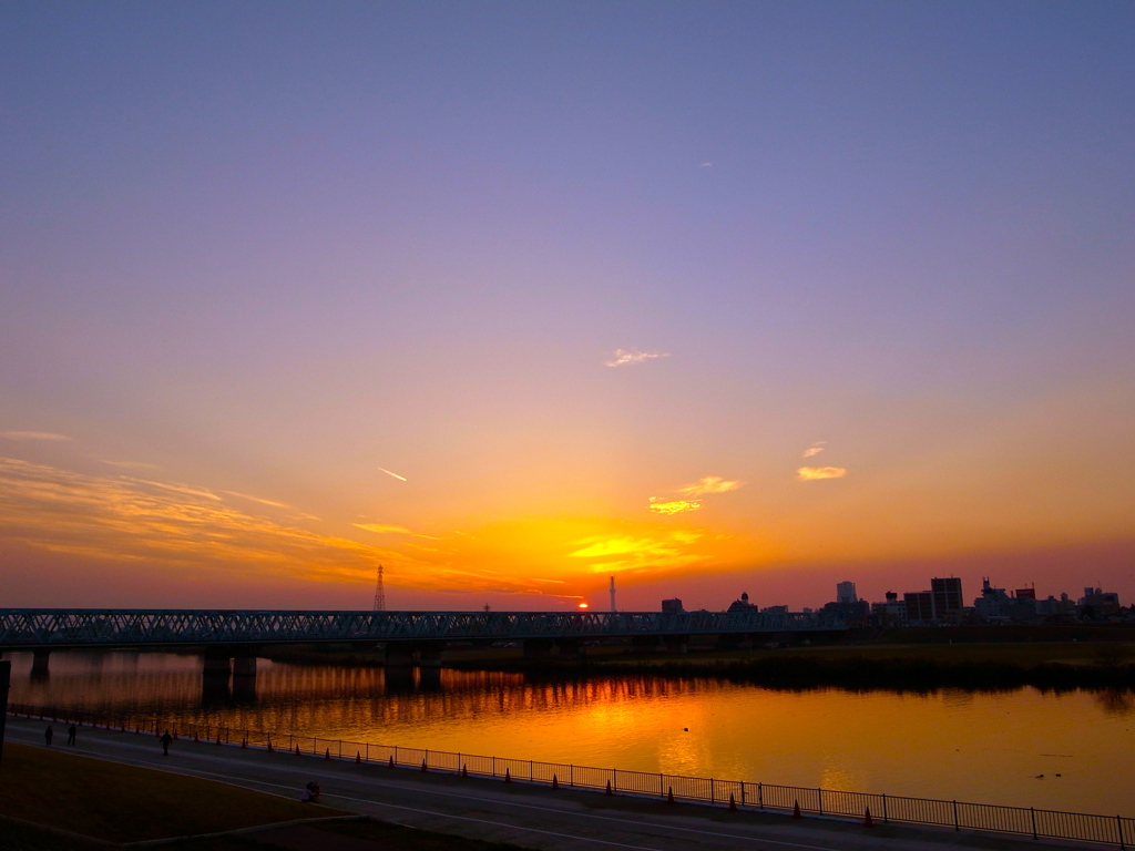 日が沈む頃