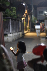 お祭りの帰り