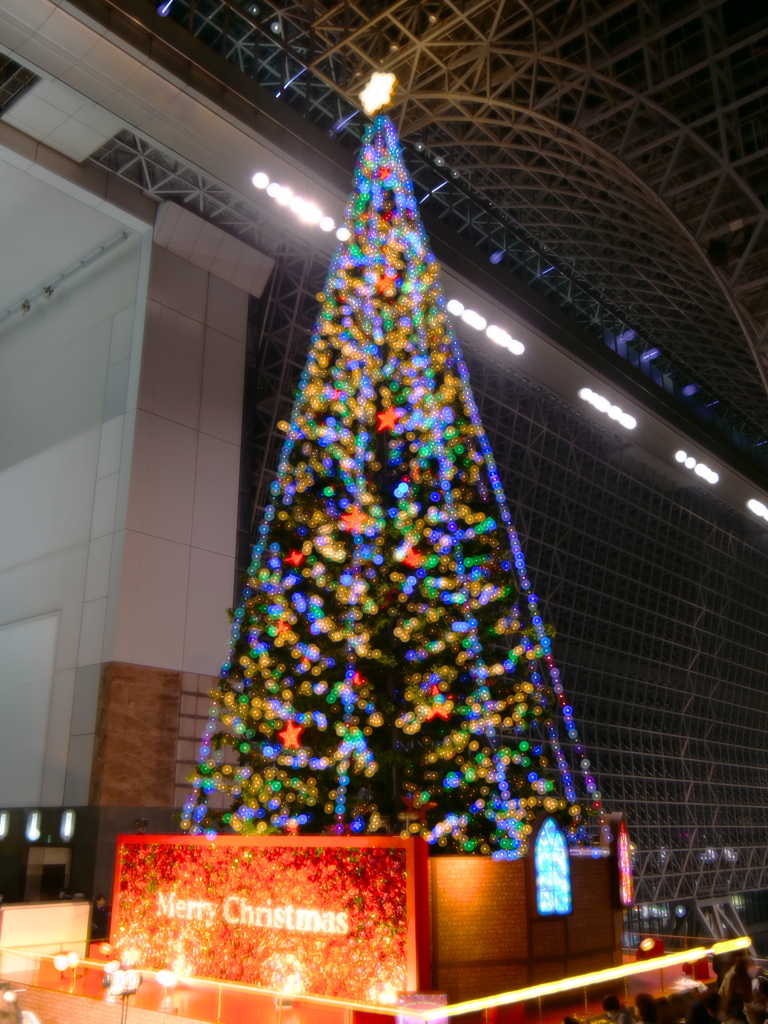 京都駅のクリスマスツリー