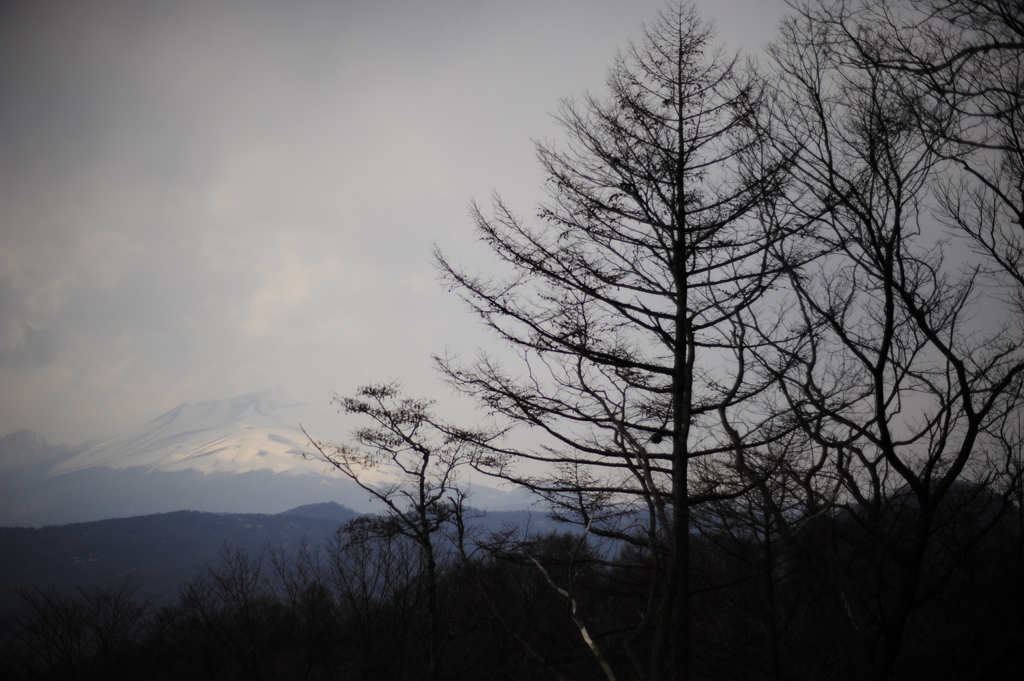 早春の浅間山