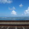 スリランカの海と線路