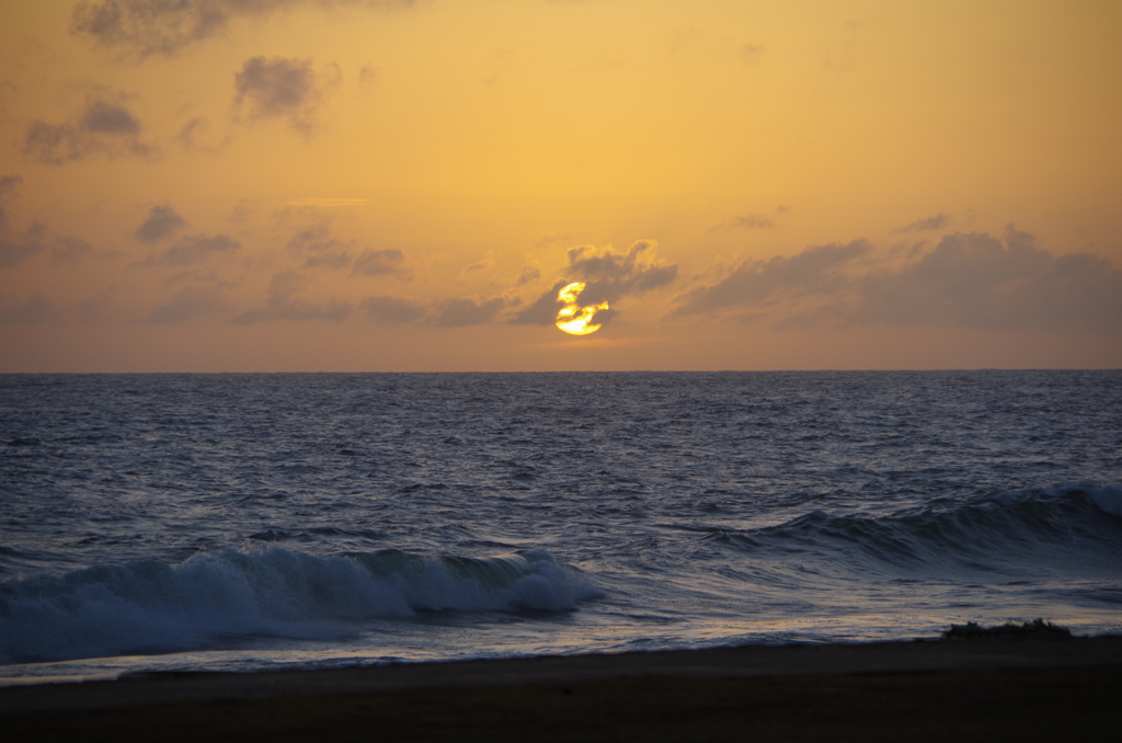 スリランカ　コロンボの夕暮れ