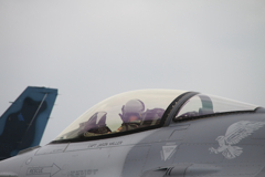 F-16 demo flight タキシング 千歳航空際