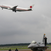 F-16 demo flightと政府専用機 千歳航空際