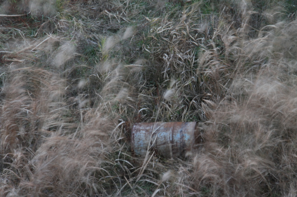 錆びついたドラム缶