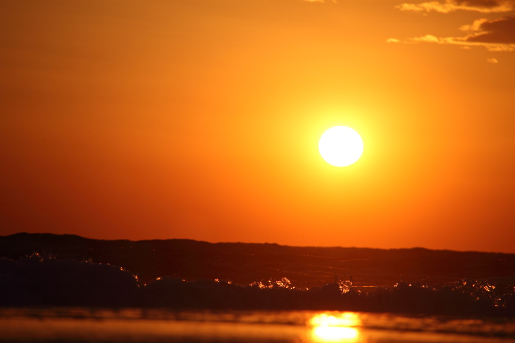 夕日が目にしみる