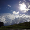 雲ひとつある晴天