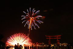 宮島水中花火大会2010