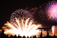 宮島水中花火大会2010
