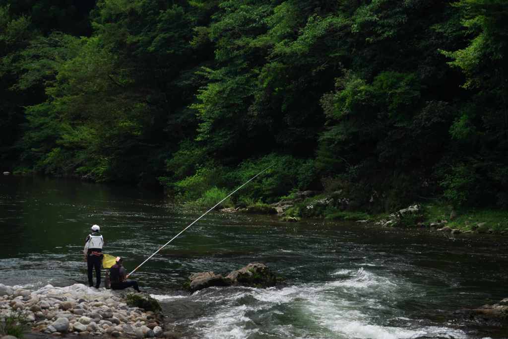 鮎釣り師