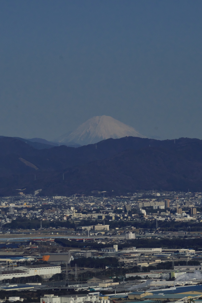 渥美半島からの富士山