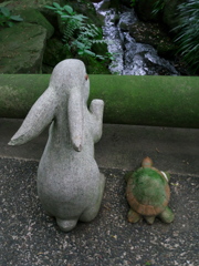 競走済んで休憩中