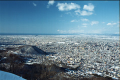 藻岩山から見た札幌