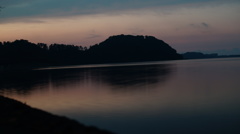 湖山池の夕暮れ