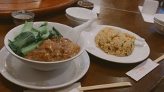 順徳の牛シチュー丼とチャーハン