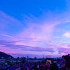 花火の前の夕焼け