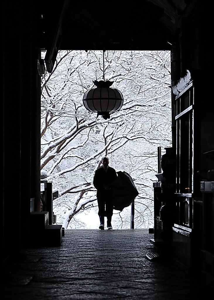 雪の長谷寺