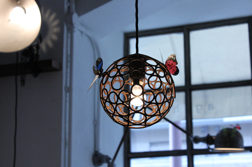 カフェ【あげは】さんの照明。