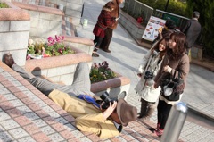 カメラ横取り。