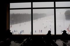 スキー場窓景