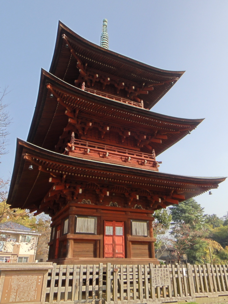川口　西福寺　三重塔