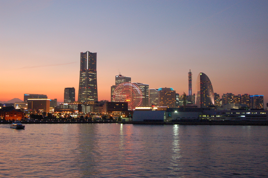 横浜の夕焼け