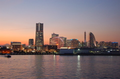横浜の夕焼け