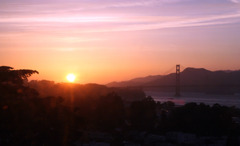 Sunset on Golden Bridge