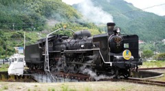 SLやまぐち号ターンテーブル（転車台)編6