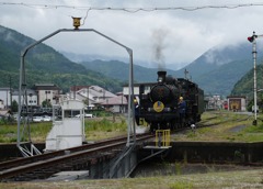 SLやまぐち号ターンテーブル（転車台)編1