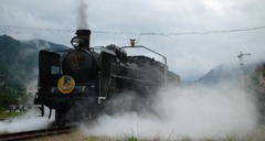 SLやまぐち号ターンテーブル（転車台)編3