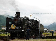 SLやまぐち号ターンテーブル（転車台)編2