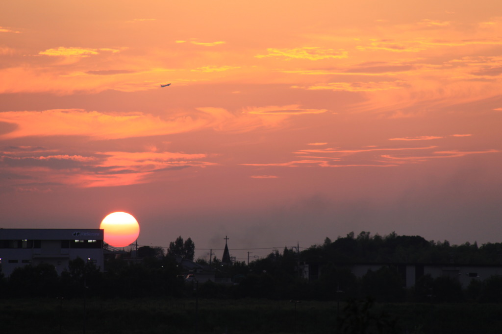 夕日－３