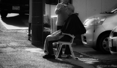 岬の散髪は温かい