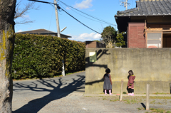 冬晴れ　妙本寺