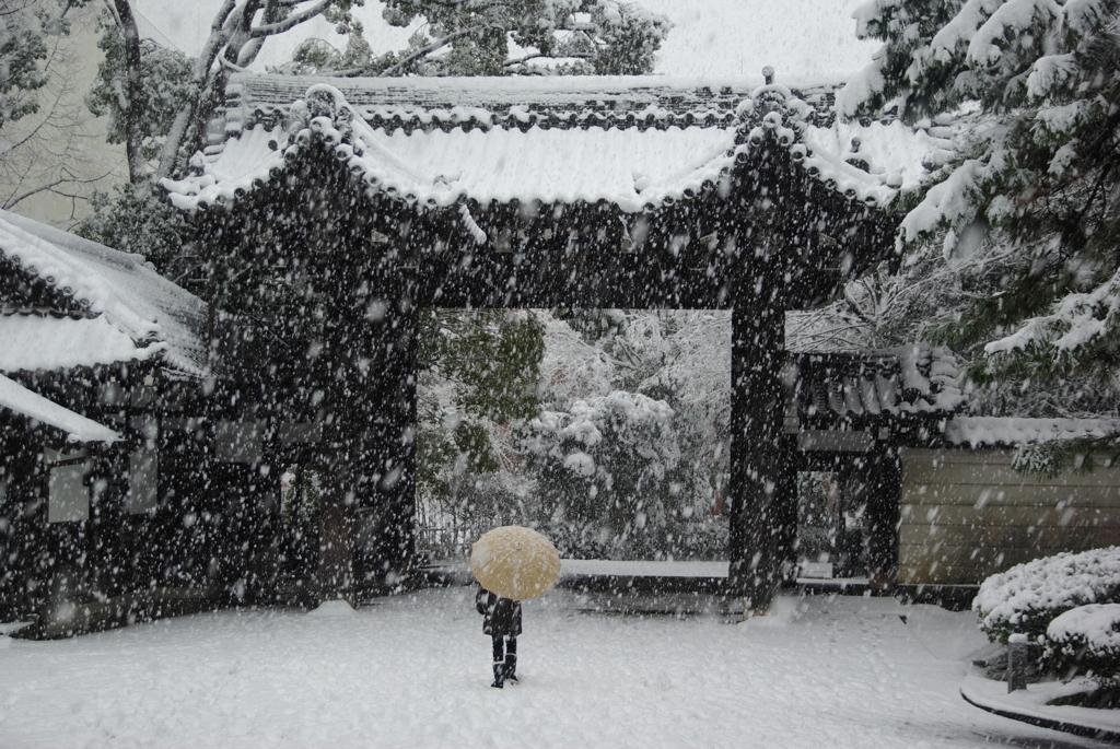 雪景色　總持寺