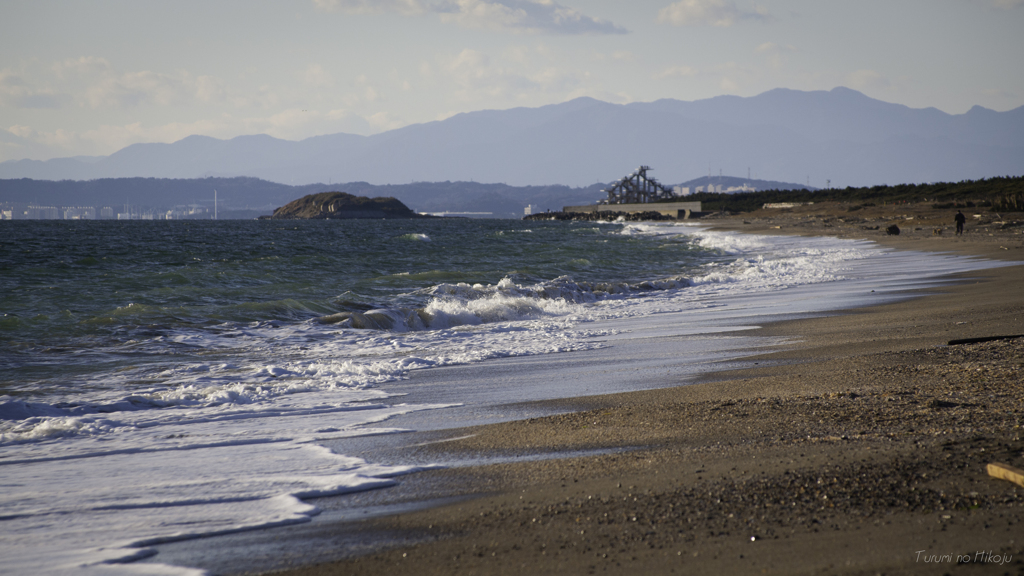 冬の浜辺は淋しくて・・・