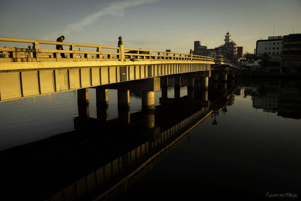 朝景 松江大橋