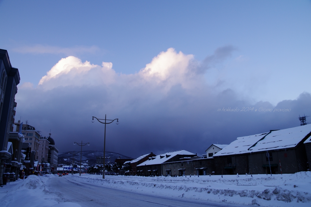 雪雲が来た