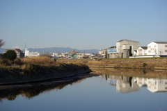 鶴見川情景　川向町あたり