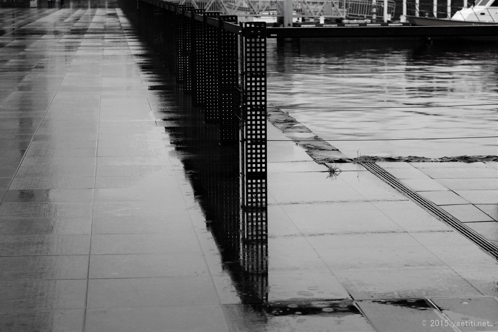 Rain  Yokohama  monochrome  