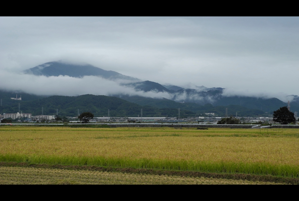平塚より望む山並み