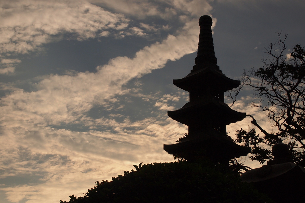 總持寺　夕景