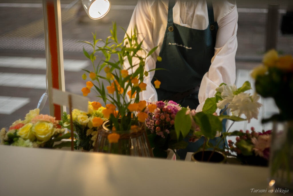 花屋の店先