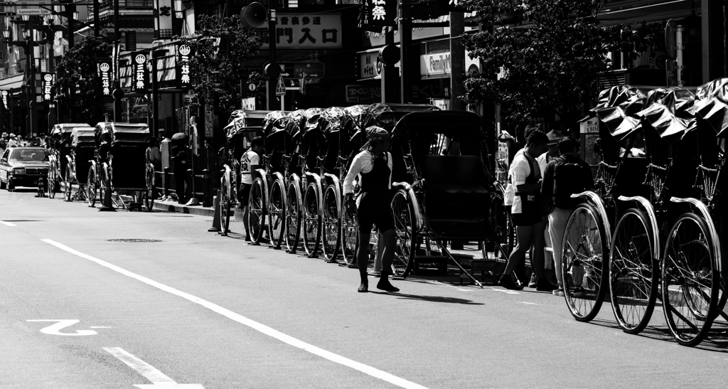 人力車　お茶を引く