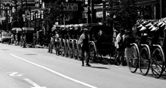 人力車　お茶を引く