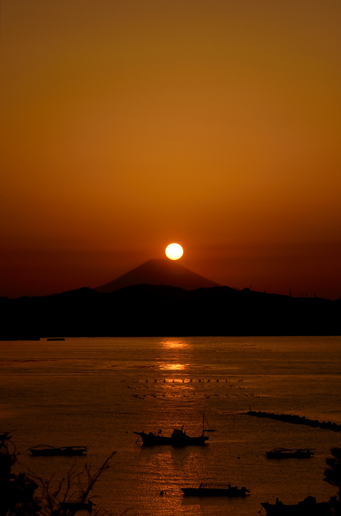 走水　夕景