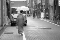 雨の日、漫ろ歩きで