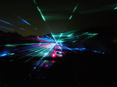 足利フラワーパーク　レーザーショー