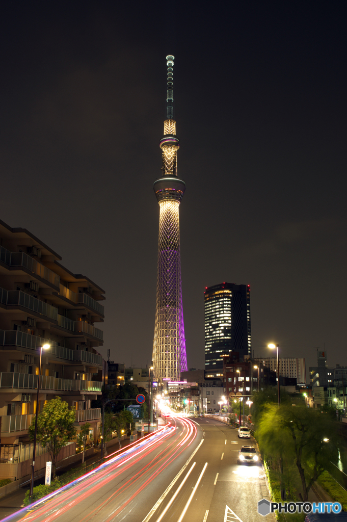 スカイツリー夜景